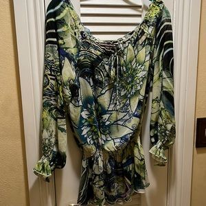 Mushka by Sienna Rose S multicolor sheer top